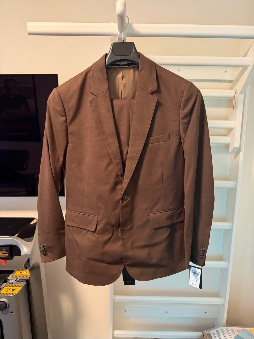 Abercrombie & Fitch Suit Brown - Jacket 38R Pants 30 30 Slim Fit